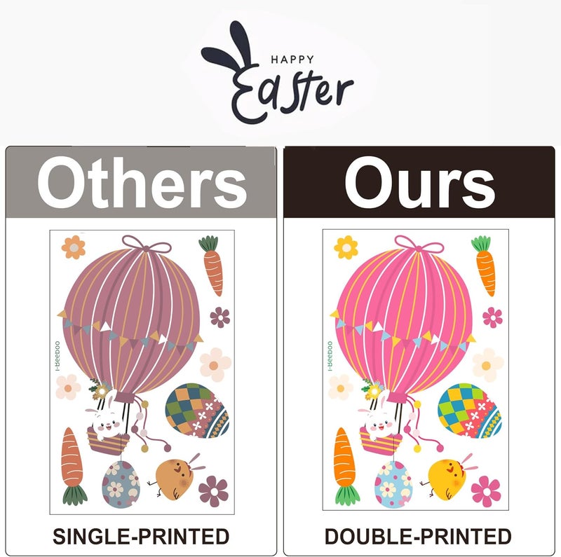 i-Beeboo Easter Window Clings Decorations for Glass Window Stickers Decal - Image 4